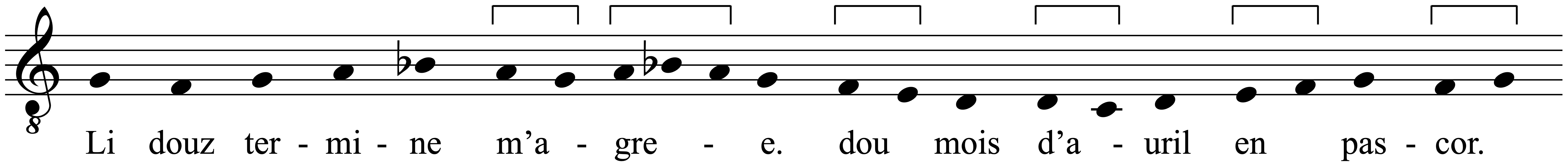 Work musical notation